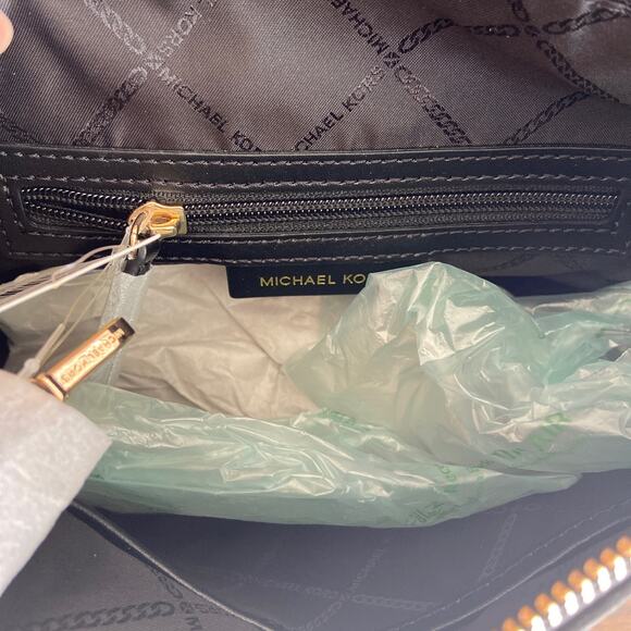 NWT MSRP$ 328 Michael Kors Shailene Black Small Messenger Bag Crossbody Handbag - Picture 2 of 3